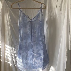 Baby blue slip dress